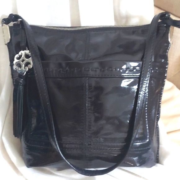 Brighton Handbags - Brighton Black  Patent Leather Shoulder bag